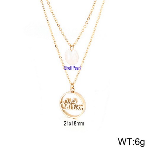 Stainless steel Necklace KN110810-KFC-14