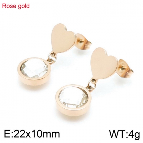 Stainless steel earring KE96651-K-13