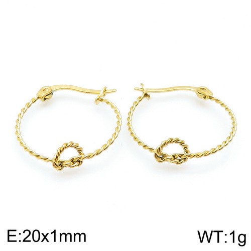 Stainless steel earring KE95002-KFC-12