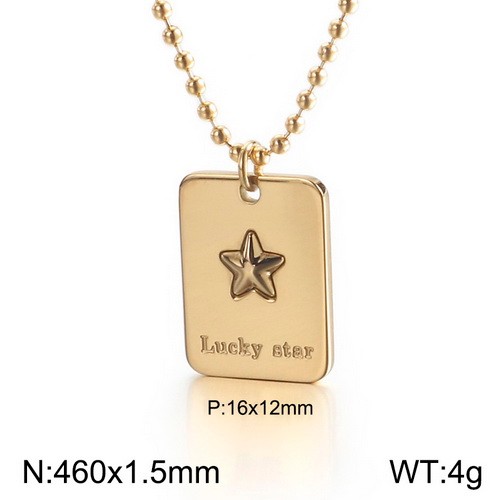 Stainless steel Necklace KN111790-KFC-12