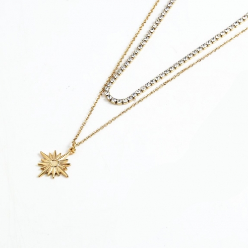 Stainless steel  Necklace N7005-G