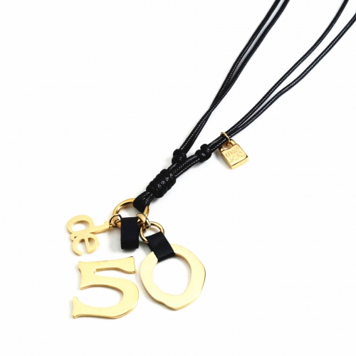 Stainless steel uno de 50 necklace UNN3008-G