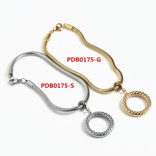 Stainless Steel Pandor*a Bracelet PDB0175-G