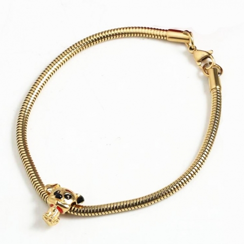 Stainless steel Micke*y Bracelet B7026-G