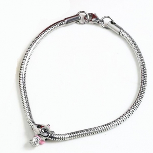 Stainless steel Micke*y Bracelet B7025-S