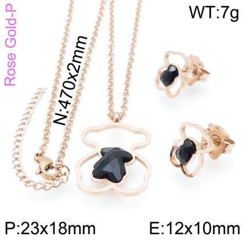 Stainless steel Tou*s Jewelry Set TZ-160R