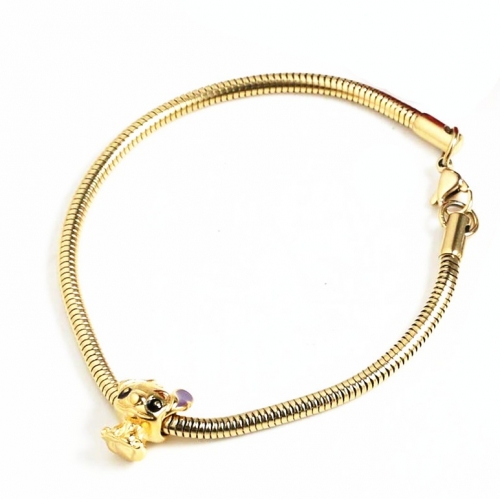 Stainless steel Micke*y Bracelet B7021-G