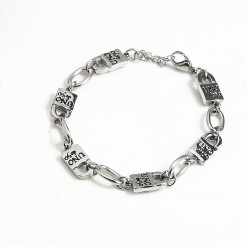 Stainless Steel uno de 50 Bracelet UNB3017-S