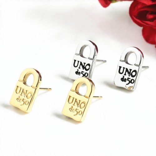 Stainless Steel UNO De 50 Earring UNE0023-G