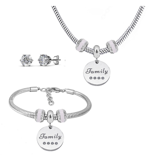 Stainless steel similar pandor*a  jewelry set P200902-T62