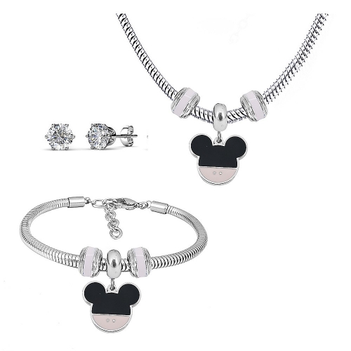 Stainless steel Mickey Disne*y  jewelry set P200902-T6