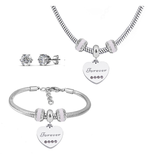 Stainless steel similar pandor*a  jewelry set P200902-T56