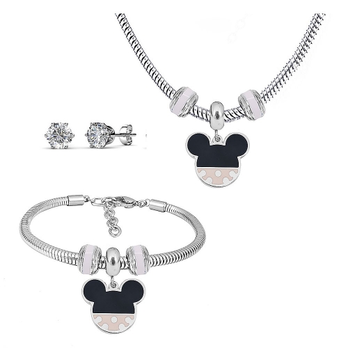 Stainless steel Mickey Disne*y  jewelry set P200902-T64