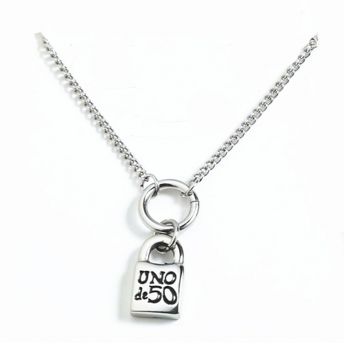 Stainless steel uno de 50 necklace SN201114-UNN0036-S