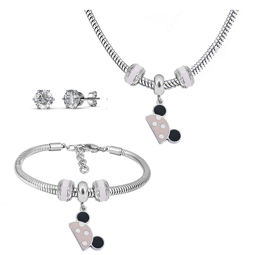 Stainless steel Mickey Disne*y  jewelry set P200902-T74