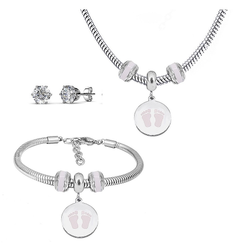 Stainless steel similar pandor*a  jewelry set P200902-T30