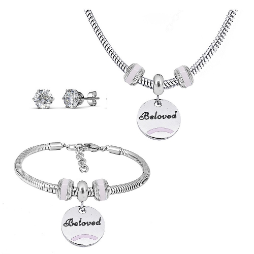 Stainless steel similar pandor*a  jewelry set P200902-T32