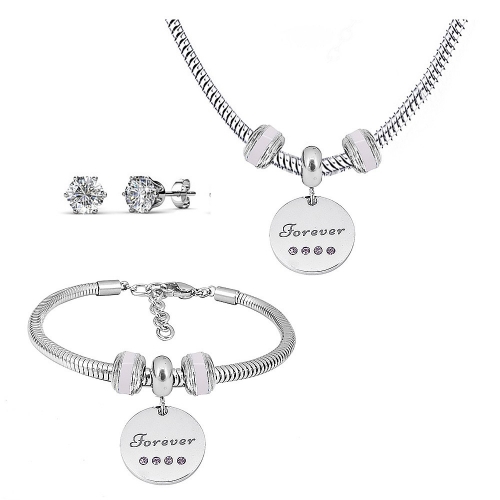 Stainless steel similar pandor*a  jewelry set P200902-T61