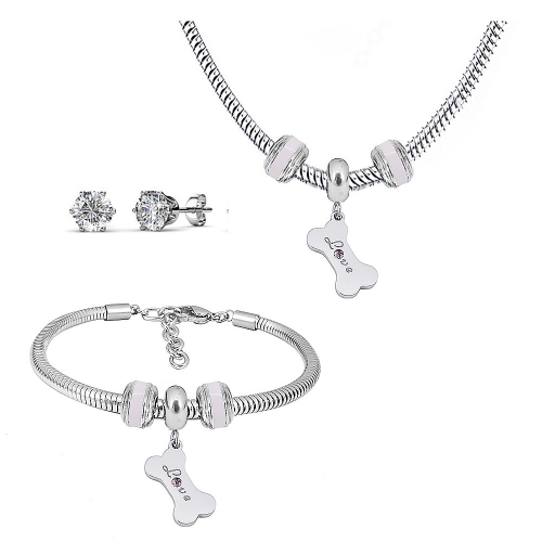 Stainless steel similar pandor*a  jewelry set P200902-T52