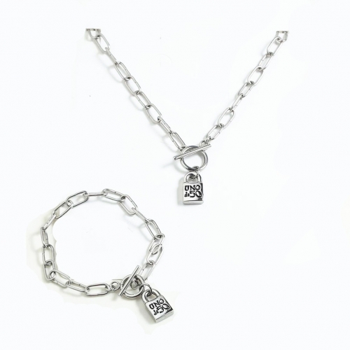 Stainless steel uno de 50 jewelry set SN201114-UNS0026