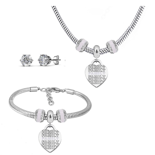 Stainless steel similar pandor*a  jewelry set P200902-T26