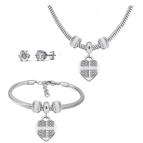 Stainless steel similar pandor*a  jewelry set P200902-T27