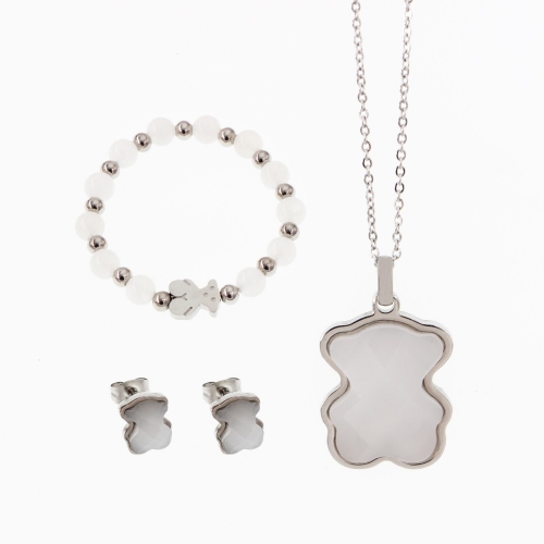 Stainless Steel Tou*s Jewelry Set FTO032283SS