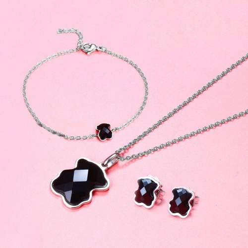 Stainless Steel Tou*s Jewelry Set FTO032191SS