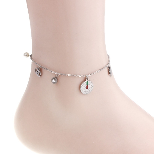 Stainless Steel
Gucc*i Anklet H210405-FGC0114AA