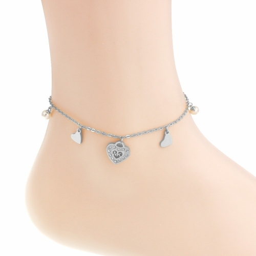 Stainless Steel M*K Anklet H210405-FMK0014AA