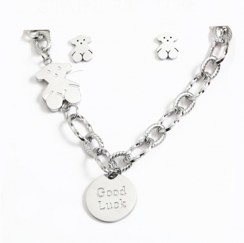 Stainless steel Tou*s Jewelry Set CAT210406-PCS3942-S