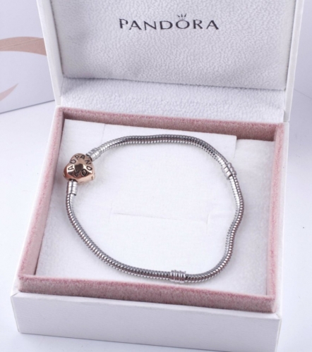 Stainless steel Pandor*a Bracelet ZQ831-B004-SR19cm