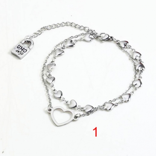 Stainless Steel Uno de 50 Bracelet CAT210408-UNB3053-S-2