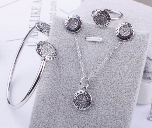 Stainless Steel Pandor*a Jewelry Set ZQ831-S006-SG