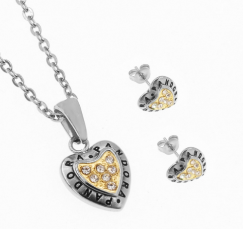 Stainless Steel Pandor*a Jewelry Set ZQ1105-S104