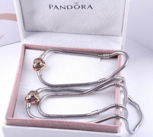 Stainless Steel Pandor*a Jewelry Set ZQ831-S002-SR  Rose gold buckle