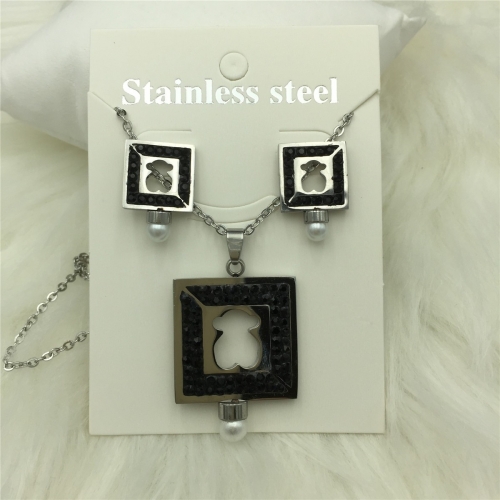 Stainless Steel Tou*s Jewelry Set LI210411-S039-S