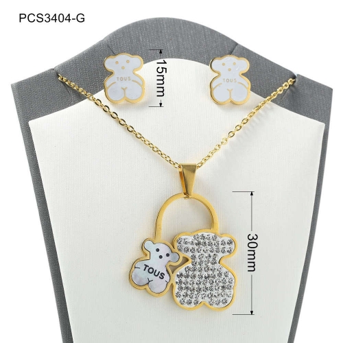 Stainless Steel Tou*s Jewelry Set LI210411-PCS3404-G