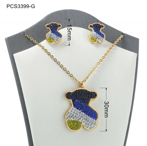 Stainless Steel Tou*s Jewelry Set LI210411-PCS3399-G