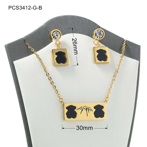 Stainless Steel Tou*s Jewelry Set LI210411-PCS3412-S