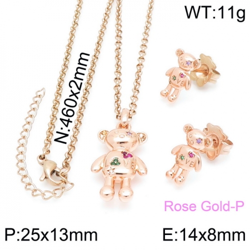 Stainless Steel Tou*s Jewelry Set D210411-TZ-163R