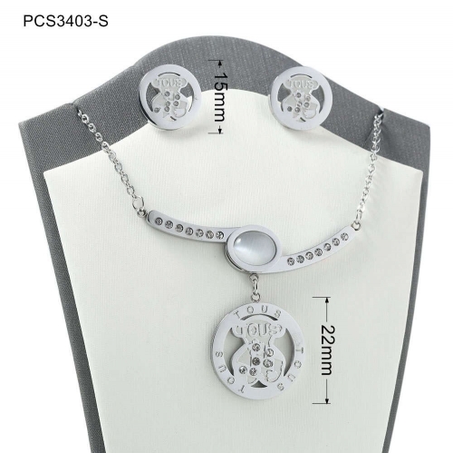 Stainless Steel Tou*s Jewelry Set LI210411-PCS3403-S