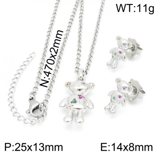 Stainless Steel Tou*s Jewelry Set D210411-TZ-163S