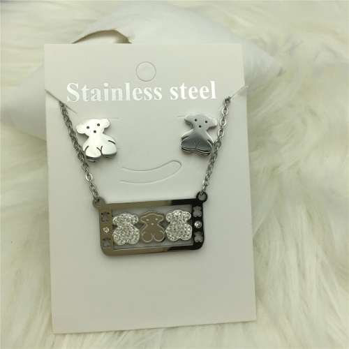 Stainless Steel Tou*s Jewelry Set LI210411-G035-S