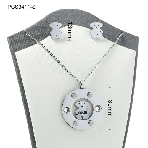 Stainless Steel Tou*s Jewelry Set LI210411-PCS3411-S