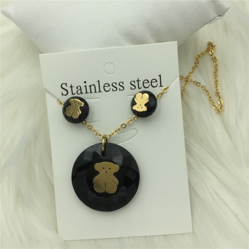 Stainless Steel Tou*s Jewelry Set LI210411-S051