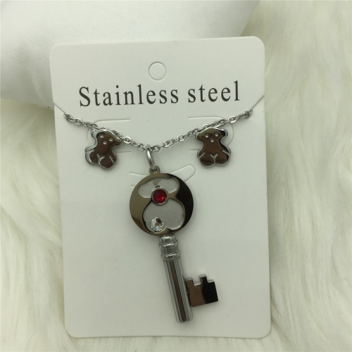 Stainless Steel Tou*s Jewelry Set LI210411-S017-S