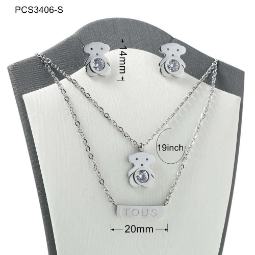 Stainless Steel Tou*s Jewelry Set LI210411-PCS3406-S