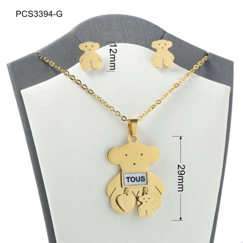 Stainless Steel Tou*s Jewelry Set LI210411-PCS3394-G