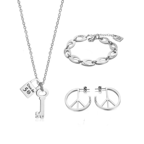 Stainless Steel Uno de 50 Jewelry Set FT0411041SS